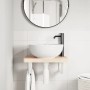 Wall-mounted sink shelf made of steel and solid beech wood by , bathroom vanities - Ref: Foro24-3302326, Price: 65,35 €, Disc...