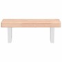 Wall-mounted sink shelf made of steel and solid beech wood by , bathroom vanities - Ref: Foro24-3302326, Price: 65,35 €, Disc...