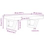 Wall-mounted sink shelf made of steel and solid beech wood by , bathroom vanities - Ref: Foro24-3302326, Price: 65,35 €, Disc...