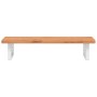 Wall-mounted sink shelf made of steel and solid beech wood by , bathroom vanities - Ref: Foro24-3302364, Price: 67,99 €, Disc...