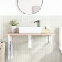 Wall-mounted sink shelf made of steel and solid beech wood by , bathroom vanities - Ref: Foro24-3302434, Price: 81,64 €, Disc...