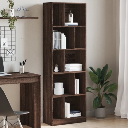 Ingenieurholzregal in Eichenbraun 57x28,5x174 cm von , Bücherregale und Regale - Ref: Foro24-847995, Preis: 91,99 €, Rabatt: %