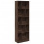 Engineered wood brown oak bookshelf 57x28.5x174 cm by , Bookcases and shelves - Ref: Foro24-847995, Price: 91,38 €, Discount: %