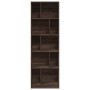 Estantería madera de ingeniería marrón roble 57x28,5x174 cm de , Librerías y estanterías - Ref: Foro24-847995, Precio: 91,38 ...