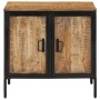 Aparador de madera maciza de mango rugosa 70x35x70 cm de , Aparadores - Ref: Foro24-374080, Precio: 201,28 €, Descuento: %