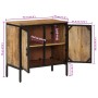 Aparador de madera maciza de mango rugosa 70x35x70 cm de , Aparadores - Ref: Foro24-374080, Precio: 201,28 €, Descuento: %