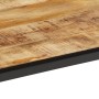 Mesa de centro de madera maciza de mango rugosa 55x55x45 cm de , Mesas de centro - Ref: Foro24-374068, Precio: 88,11 €, Descu...