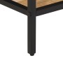 Mesa de centro de madera maciza de mango rugosa 55x55x45 cm de , Mesas de centro - Ref: Foro24-374068, Precio: 88,11 €, Descu...