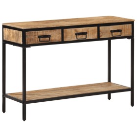 Solid rough mango wood console table 100x35x70 cm by , Side tables - Ref: Foro24-374077, Price: 161,99 €, Discount: %