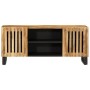 Mueble de TV madera maciza de mango rugosa 105x34x46 cm de , Almacenamiento para CD y DVD - Ref: Foro24-377436, Precio: 134,9...