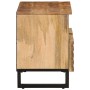 Solid rough mango wood TV stand 70x34x46 cm by , CD and DVD storage - Ref: Foro24-377441, Price: 110,18 €, Discount: %