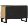 Solid rough mango wood TV stand 70x34x46 cm by , CD and DVD storage - Ref: Foro24-377441, Price: 110,18 €, Discount: %