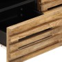 Solid rough mango wood TV stand 70x34x46 cm by , CD and DVD storage - Ref: Foro24-377441, Price: 110,18 €, Discount: %