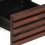 Solid mango wood TV stand in brown, 70x34x46 cm by , CD and DVD storage - Ref: Foro24-377443, Price: 111,26 €, Discount: %