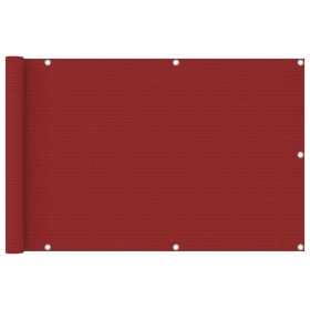 Balcony awning in red HDPE 90x400 cm by vidaXL, Umbrellas - Ref: Foro24-311009, Price: 14,51 €, Discount: %