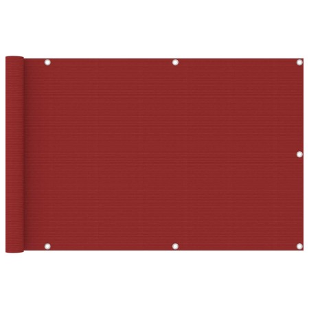 Toldo para balcón HDPE rojo 90x400 cm de vidaXL, Sombrillas - Ref: Foro24-311009, Precio: 16,93 €, Descuento: %