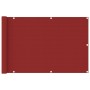 Balcony awning in red HDPE 90x400 cm by vidaXL, Umbrellas - Ref: Foro24-311009, Price: 16,93 €, Discount: %