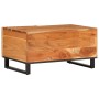 Mesa de centro madera maciza de acacia 80x51x40 cm de , Mesas de centro - Ref: Foro24-377457, Precio: 126,57 €, Descuento: %