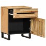 Mesita de noche de madera maciza de mango rugosa 50x34x60 cm de , Mesitas de noche - Ref: Foro24-377476, Precio: 101,99 €, De...