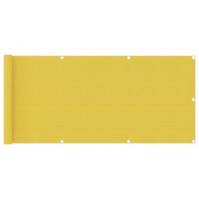 Toldo para balcón HDPE amarillo 75x300 cm de vidaXL, Sombrillas - Ref: Foro24-310992, Precio: 12,99 €, Descuento: %