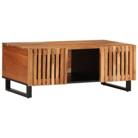 Mesa de centro de madera maciza de acacia 100x55x40 cm de , Mesas de centro - Ref: Foro24-377497, Precio: 163,99 €, Descuento: %