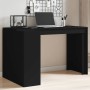 Escritorio de madera de ingeniería negro 123,5x73,5x75 cm de , Escritorios - Ref: Foro24-847983, Precio: 106,59 €, Descuento: %