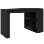 Escritorio de madera de ingeniería negro 123,5x73,5x75 cm de , Escritorios - Ref: Foro24-847983, Precio: 106,59 €, Descuento: %