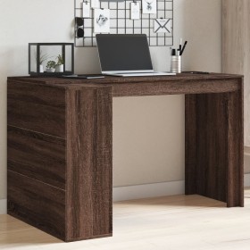 Engineered wood brown oak desk 123.5x73.5x75 cm by , Desks - Ref: Foro24-847988, Price: 104,99 €, Discount: %