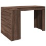 Engineered wood brown oak desk 123.5x73.5x75 cm by , Desks - Ref: Foro24-847988, Price: 105,19 €, Discount: %