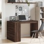 Engineered wood brown oak desk 123.5x73.5x75 cm by , Desks - Ref: Foro24-847988, Price: 105,19 €, Discount: %