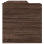 Engineered wood brown oak desk 123.5x73.5x75 cm by , Desks - Ref: Foro24-847988, Price: 105,19 €, Discount: %