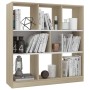 White and oak plywood shelf 97.5x29.5x100 cm by vidaXL, Bookcases and shelves - Ref: Foro24-800176, Price: 96,84 €, Discount: %