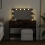 Dresser with smoked oak LED lights 100x40x120 cm by , Bedroom Dressers - Ref: Foro24-848210, Price: 131,64 €, Discount: %