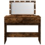 Dresser with smoked oak LED lights 100x40x120 cm by , Bedroom Dressers - Ref: Foro24-848210, Price: 131,64 €, Discount: %