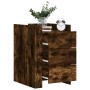 Engineered wood smoked oak bedside table 45x50x65 cm by , Nightstands - Ref: Foro24-848308, Price: 93,55 €, Discount: %