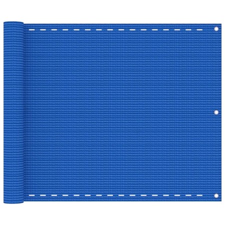 Balcony awning in blue HDPE 75x400 cm by vidaXL, Umbrellas - Ref: Foro24-310981, Price: 17,47 €, Discount: %