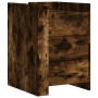 Mesita de noche madera de ingeniería roble ahumado 45x50x65 cm de , Mesitas de noche - Ref: Foro24-848308, Precio: 93,55 €, D...