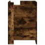 Mesita de noche madera de ingeniería roble ahumado 45x50x65 cm de , Mesitas de noche - Ref: Foro24-848308, Precio: 93,55 €, D...