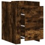 Engineered wood smoked oak bedside table 45x50x65 cm by , Nightstands - Ref: Foro24-848308, Price: 93,55 €, Discount: %