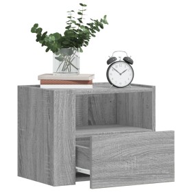 Mesitas de noche de pared 2 uds gris Sonoma 45x30x35 cm de , Mesitas de noche - Ref: Foro24-848322, Precio: 96,82 €, Descuent...