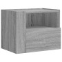 Mesitas de noche de pared 2 uds gris Sonoma 45x30x35 cm de , Mesitas de noche - Ref: Foro24-848322, Precio: 87,82 €, Descuent...