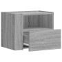 Mesitas de noche de pared 2 uds gris Sonoma 45x30x35 cm de , Mesitas de noche - Ref: Foro24-848322, Precio: 87,82 €, Descuent...