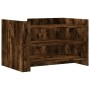 Mesa de centro madera de ingeniería roble ahumado 80x50x50 cm de , Mesas de centro - Ref: Foro24-848343, Precio: 78,02 €, Des...