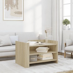 Engineered wood Sonoma oak coffee table 80x50x50 cm by , Coffee table - Ref: Foro24-848341, Price: 80,92 €, Discount: %