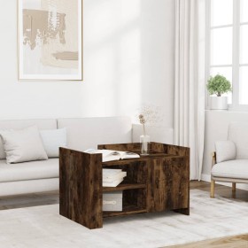 Mesa de centro madera de ingeniería roble ahumado 80x50x50 cm de , Mesas de centro - Ref: Foro24-848357, Precio: 97,99 €, Des...