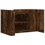 Mesa de centro madera de ingeniería roble ahumado 80x50x50 cm de , Mesas de centro - Ref: Foro24-848357, Precio: 85,70 €, Des...