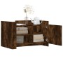 Engineered wood smoked oak coffee table 80x50x50 cm by , Coffee table - Ref: Foro24-848357, Price: 97,99 €, Discount: %