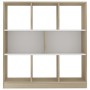 White and oak plywood shelf 97.5x29.5x100 cm by vidaXL, Bookcases and shelves - Ref: Foro24-800176, Price: 96,84 €, Discount: %