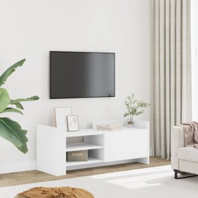 TV stand made of white plywood 100x35x40 cm by , TV Furniture - Ref: Foro24-848374, Price: 82,99 €, Discount: %