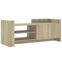 TV stand made of plywood in oak color, measuring 100x35x40 cm. by , TV Furniture - Ref: Foro24-848376, Price: 70,49 €, Discou...